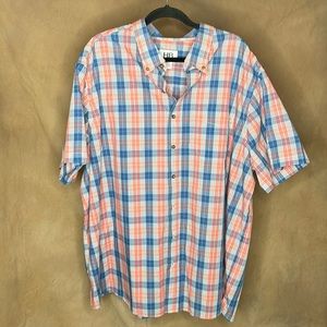 Harbor Bay Men's 2XL Short Sleeve Button Down Shirt - LIKE NEW CONDITION